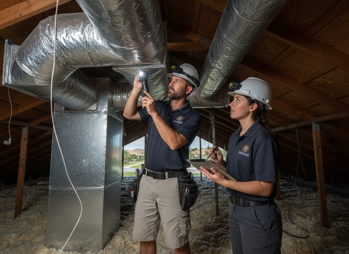 Inspecting Ductwork After a Power Outage in Lakewood Ranch